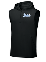 Jr. Irish Football Stretch Sleeveless Hooded 1/4-Zip