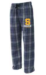 Sharon School Flannel Pants- S Logo