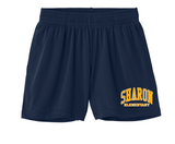 Sharon School Performance Shorts with Pockets-Arch Logo