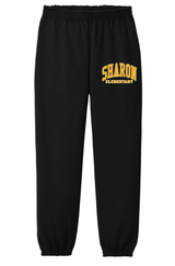 Sharon School Youth Fleece Sweatpants-Arch Logo