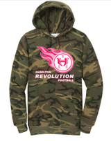 Hamilton Revolution Football Breast Cancer Camo Hoodie-Adult Only