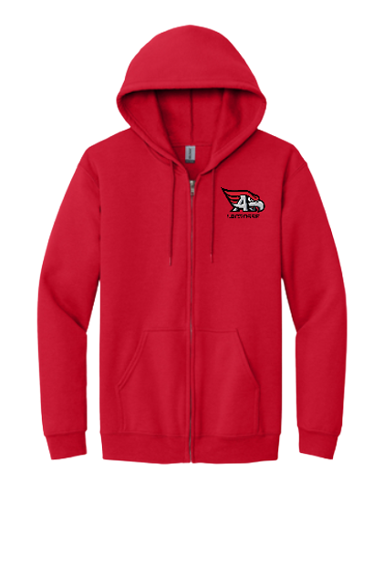 Allentown Redbirds Lacrosse Heavy Blend Full Zip Sweatshirt