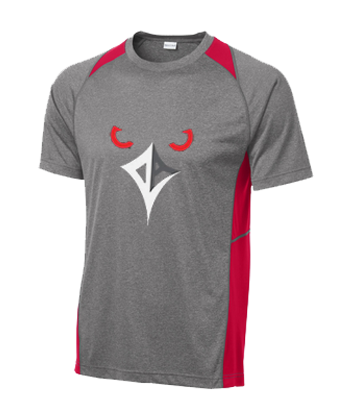 Sport-Tek® Heather Colorblock Tee - Raven Face Logo - RLA