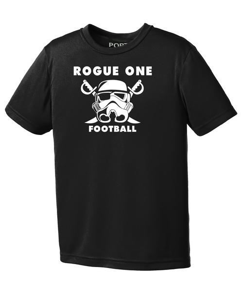 Rogue One Football Performance Short Sleeve-1 Color Logo