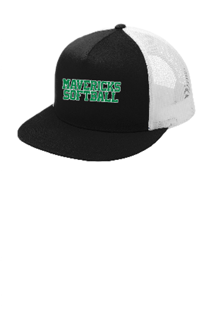 Mavericks  -  Text Logo - Trucker Mesh Back Cap