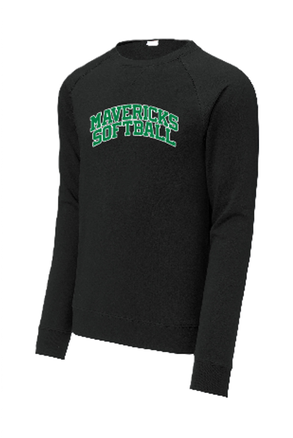 Mavericks - College Text - Retro Crewneck Sweatshirt