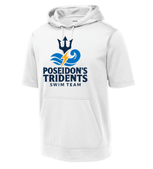 Poseidon's Tridents Short Sleeve Performance Hoodie