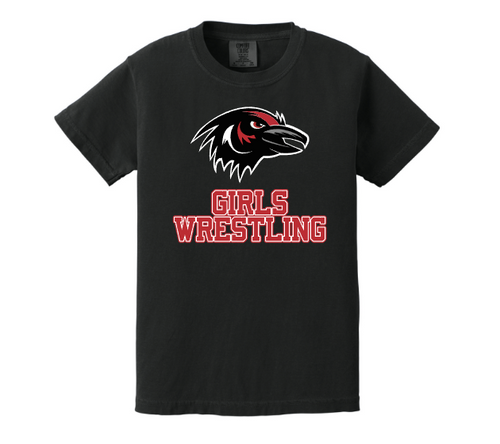 RWA Wrestling Comfort Colors Tee with Girls Wrestling Logo