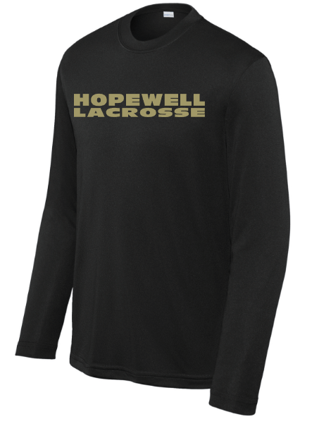 Hopewell Valley HS Lax Performance Long Sleeve with Bulldogs Back Print
