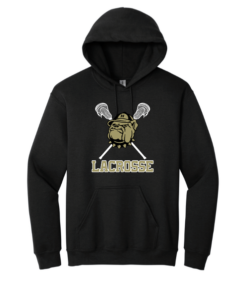 Hopewell Valley Lax Heavy Blend Hoodie with Dog Logo