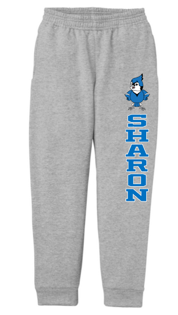 Sharon School Jogger with Vertical Leg Logo