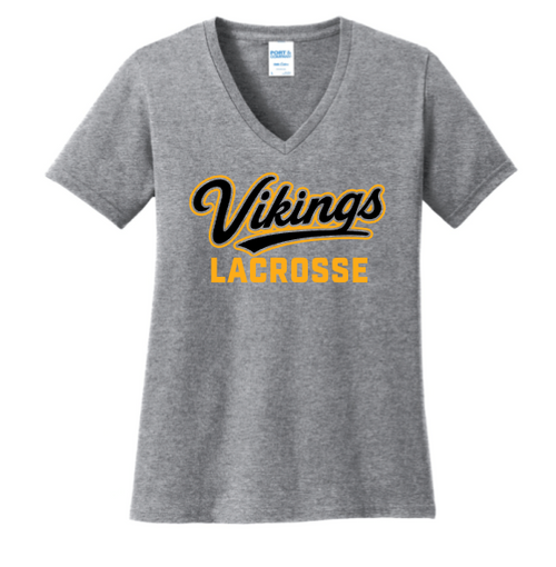 SBBL Women's V Neck Cotton Tee-Script Logo