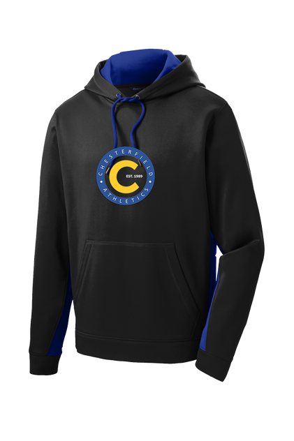 Sport-Tek® Sport-Wick® Fleece Colorblock Hooded Pullover - CTAA