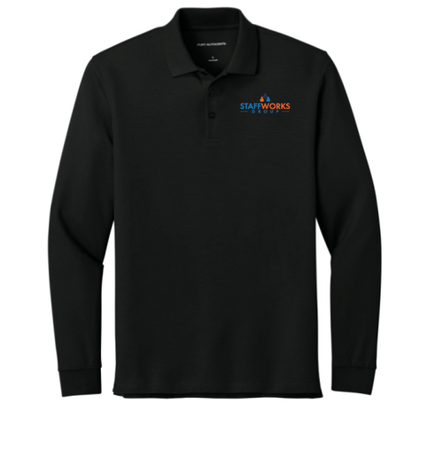 Staffworks Wearever Signature Pique Long Sleeve Polo
