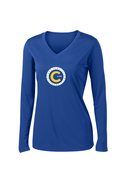 ST® Ladies Long Sleeve PosiCharge® Competitor™ V-Neck Tee - CTAA
