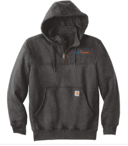 Staffworks Carhartt® Rain Defender® Paxton Heavyweight Hooded Zip Mock Sweatshirt