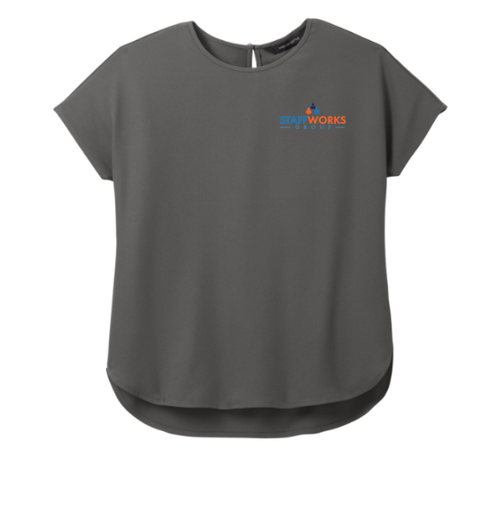 Staffworks Women's Stretch Crepe Crew