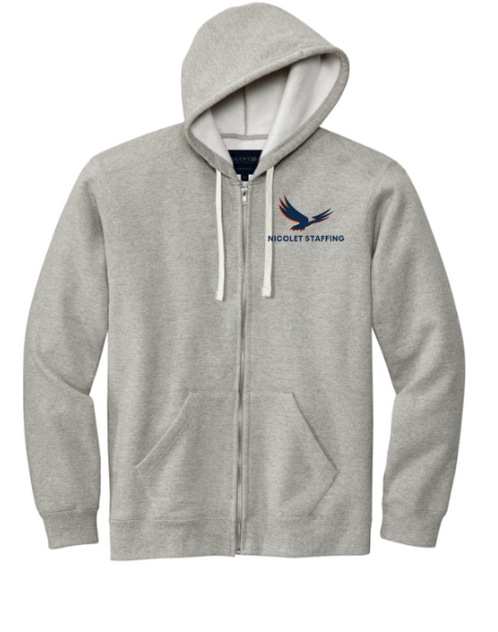 Nicolet Staffing Volunteer Knitwear™ Chore Fleece Full-Zip Hoodie