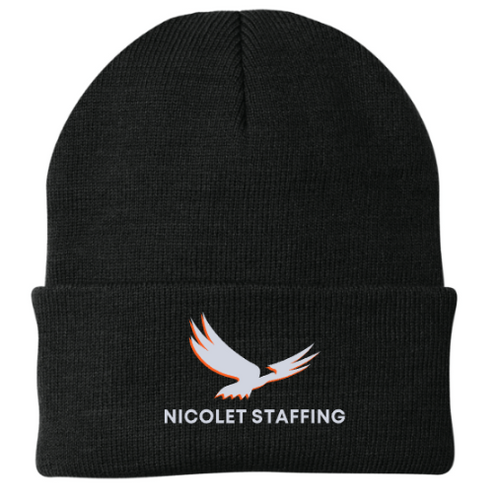 Nicolet Staffing Classic Knit Beanie