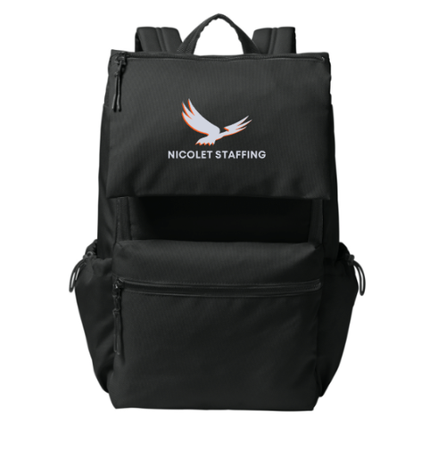 Nicolet Staffing Matte Oxford Backpack