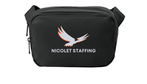 Nicolet Staffing Matte Dual-Compartment Crossbody