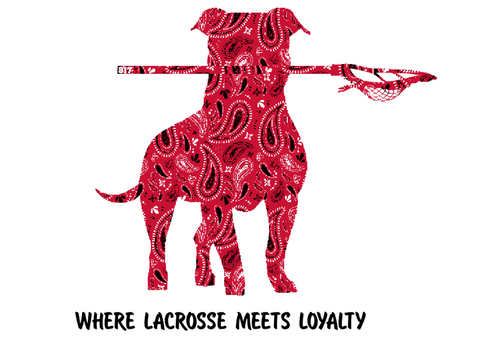 817 Pittie Red Bandana Where Lacrosse Meets Loyalty
