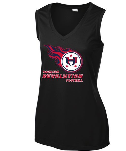 Hamilton Revolution Football Ladies Sleeveless Performance V Neck