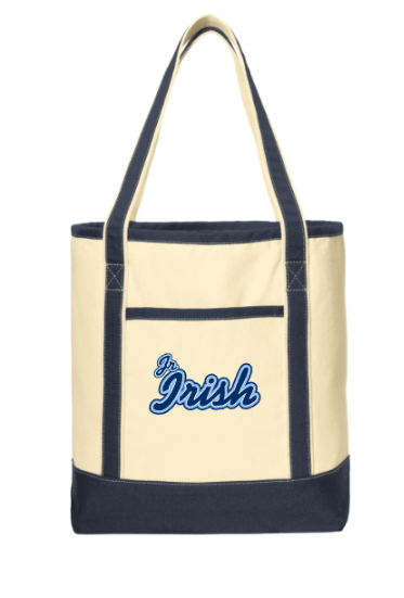 Jr. Irish Football Large Cotton Canvas Tote
