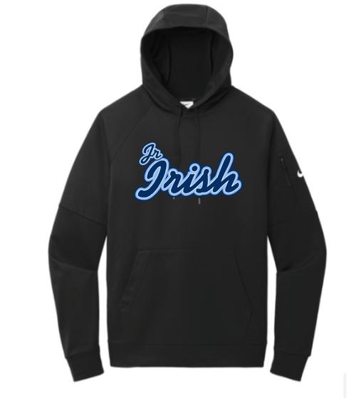 Jr. Irish Football Nike Therma-FIT Pocket Pullover Fleece Hoodie