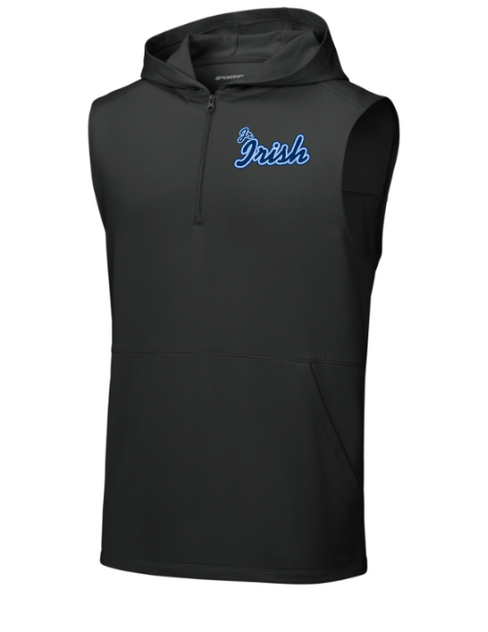 Jr. Irish Football Stretch Sleeveless Hooded 1/4-Zip
