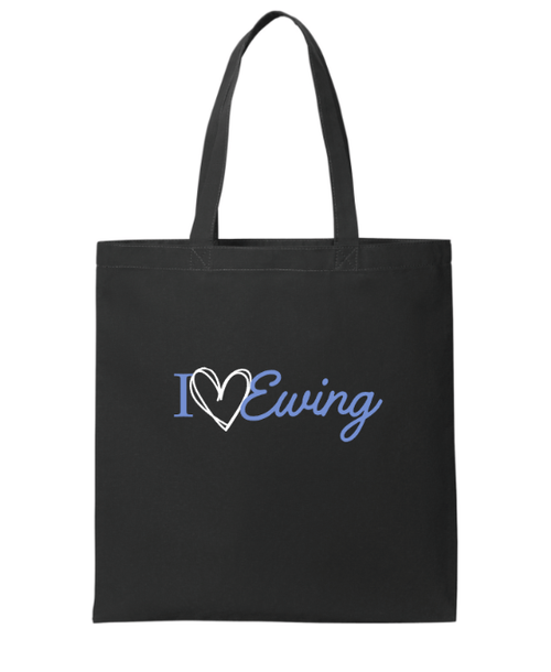 Ewing Township Core Cotton Tote-I Love Ewing