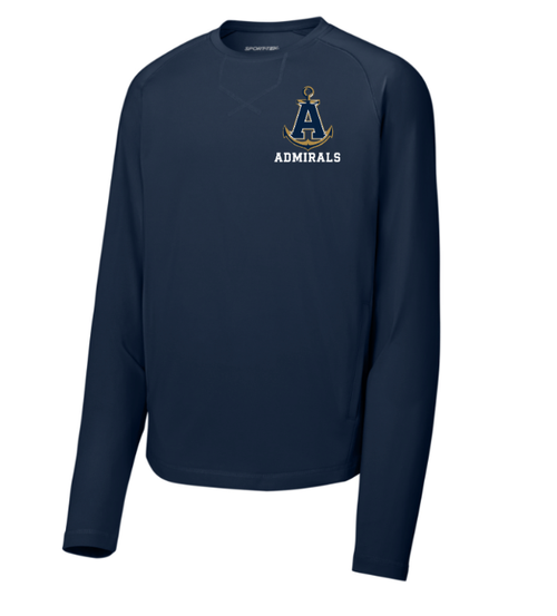 Admirals Baseball Sport-Wick® Stretch Pocketed Crewneck