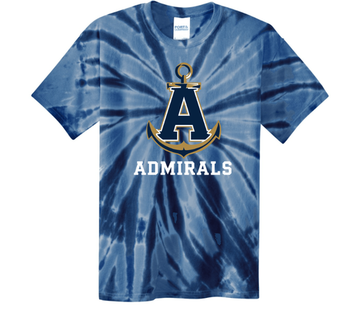 Admirals Baseball Tie Dye Short Sleeve