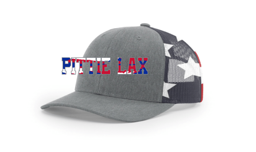Pittie Lax Team - Richardson Mesh Trucker - Stars and Stripes