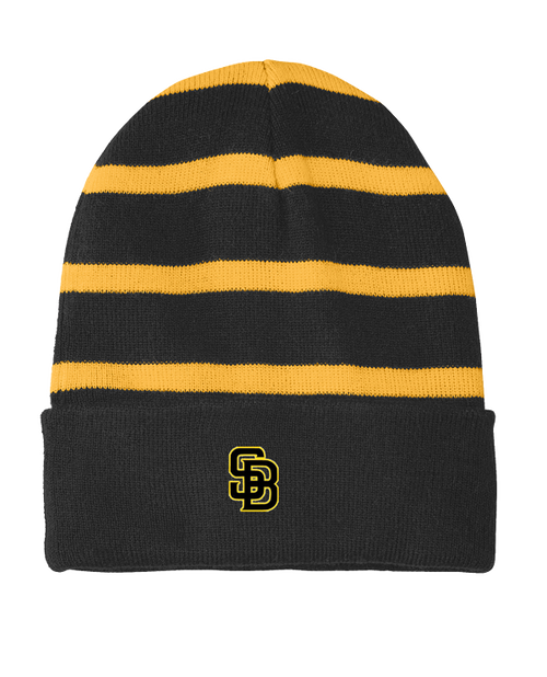 SB Vikings Striped Beanie with Solid Band