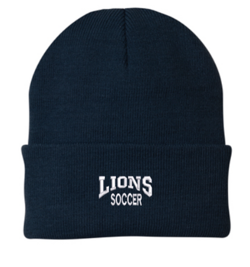 Lions CYO Soccer - Knit Hat with Embroidery