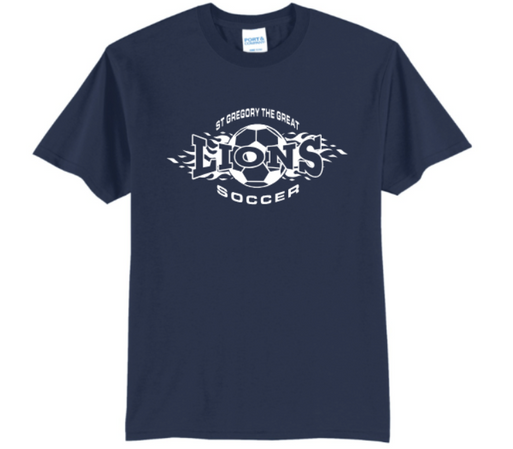 Lions CYO Soccer Cotton Blend Short Sleeve Tee - Youth