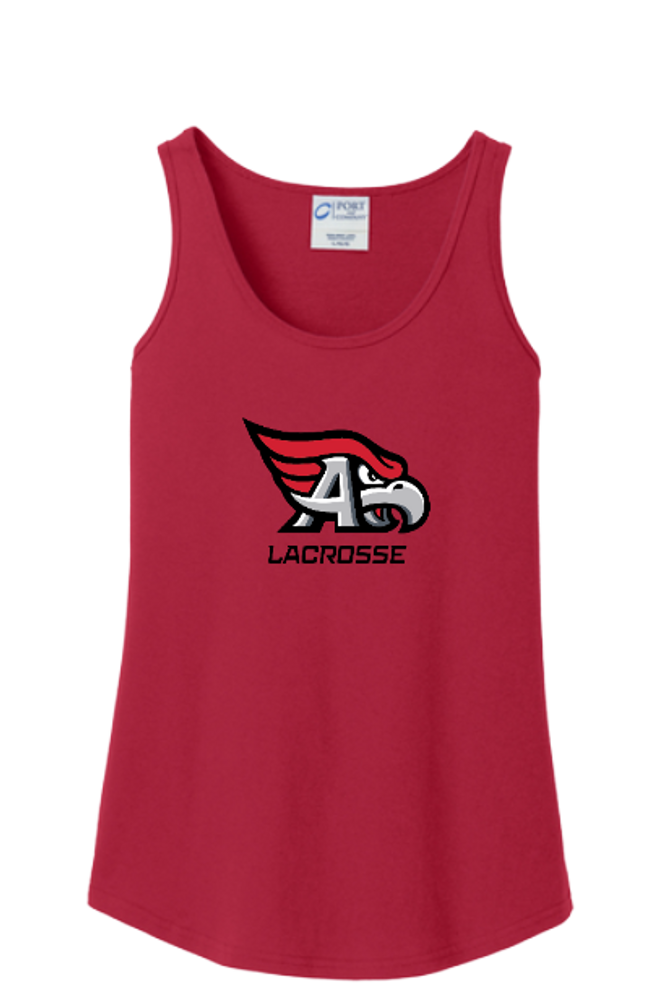 Allentown High School Redbirds Lacrosse Ladies Core Cotton Sleeveless Tee Shirt