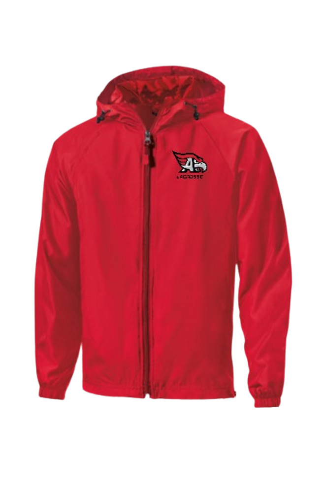 Allentown Redbirds Lacrosse - Hooded Raglan Lightly Lined Rain Jacket