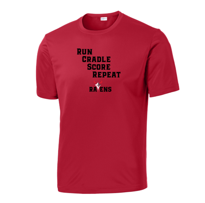 RLA- Run, Cradle, Score, Repeat Short Sleeve Tee Shirt