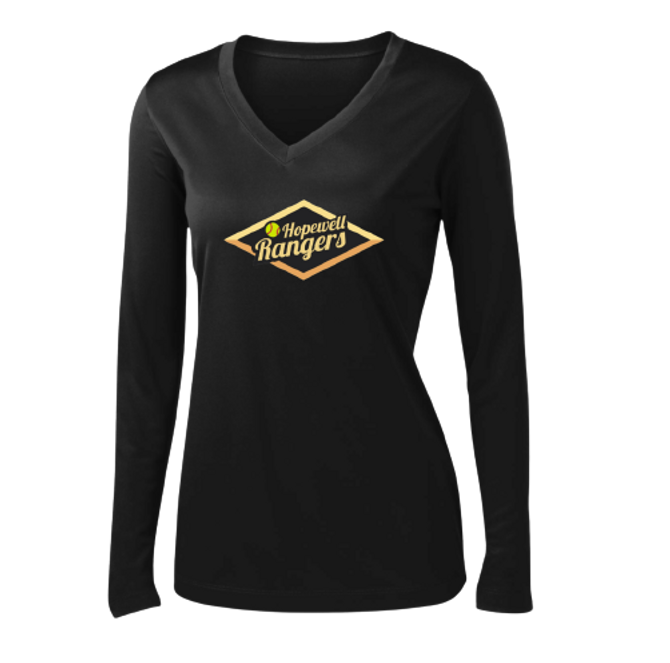 Hopewell Rangers Travel Softball - Ladies Long Sleeve Performance Tee