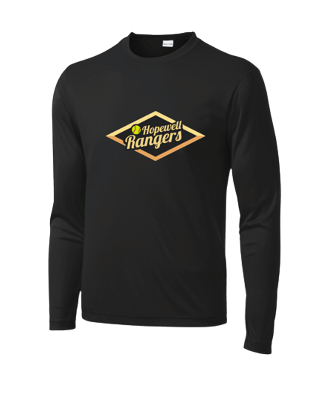 Hopewell Rangers Travel Softball - Youth Long Sleeve Performance Tee