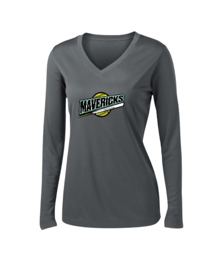 Mavericks - Ladies Long Sleeve Performance Tee