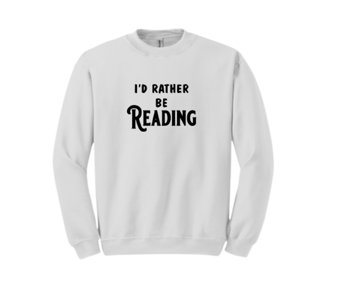 NJASL -I'd rather be reading- Crewneck sweatshirt