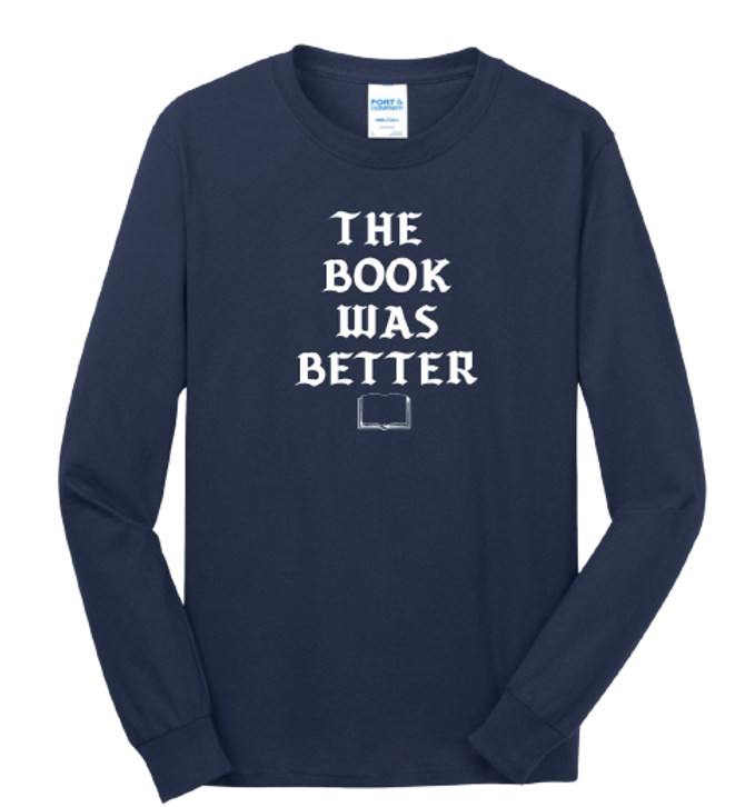 NJASL-The book was better long sleeve tee shirt