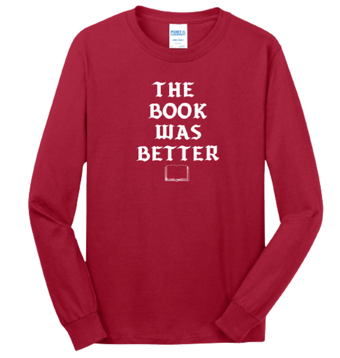 NJASL-The book was better long sleeve tee shirt