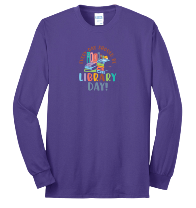 NJASL-Every day should be library day - Long Sleeve Shirt