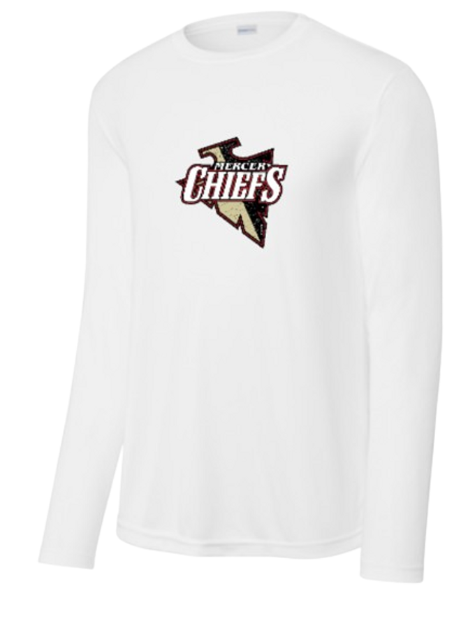 Mercer Chiefs - Long Sleeve Performance Tee - Adult