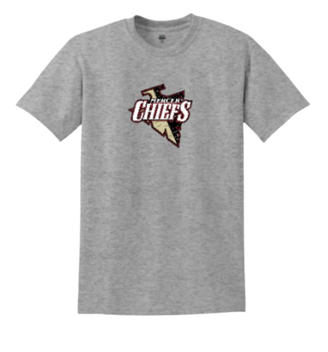 Mercer Chiefs - Cotton/Poly Blend Tee Short Sleeve Shirt - Adult