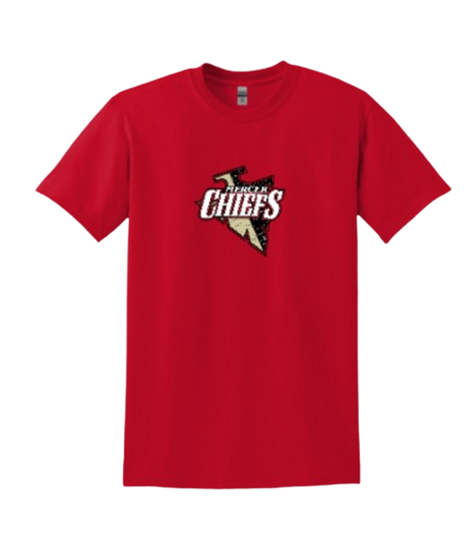 Mercer Chiefs - Cotton/Poly Blend Tee Short Sleeve Shirt - Youth